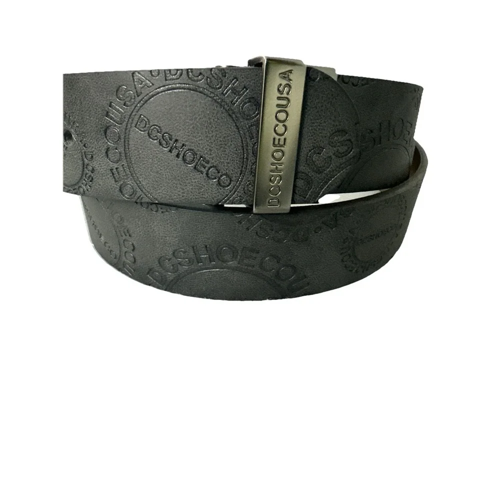 DC‎ Shoes Men's Skate reversible black and brown leather belt Size 36 New